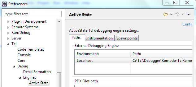 configure debugger with eclipse