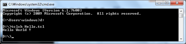 running tcl