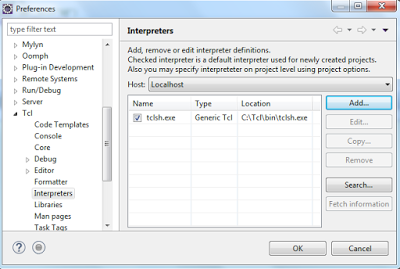 tcl interpreter eclipse