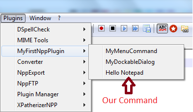 Notepad++ run plugin